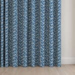 Land & Shore Oak Leaf Blue Wave Curtain