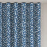 Land & Shore Oak Leaf Blue Wave Curtain