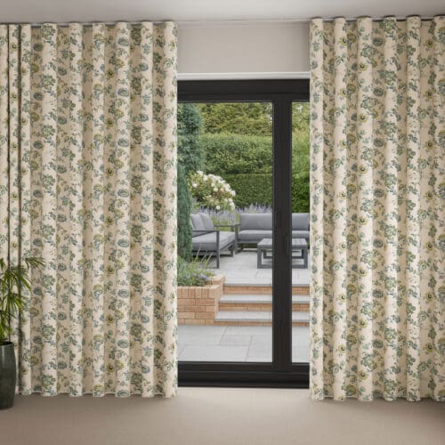 Land & Shore Orchard Green Wave Curtain