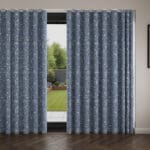 Land & Shore River Blue Red Wave Curtain