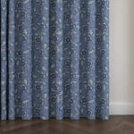 Land & Shore River Blue Red Wave Curtain