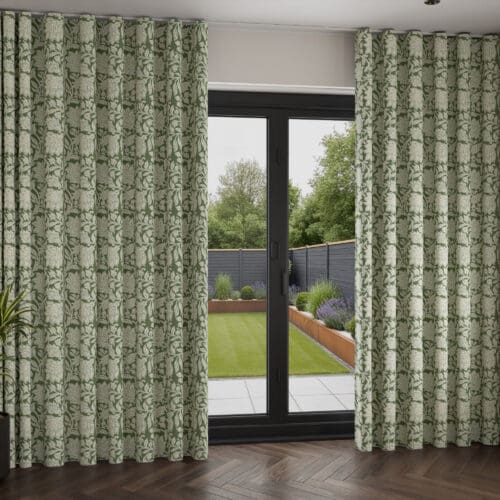 Land & Shore Rowallane Green Wave Curtain