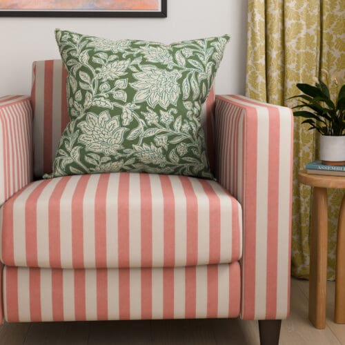 Land & Shore Rowallane Green Cushion