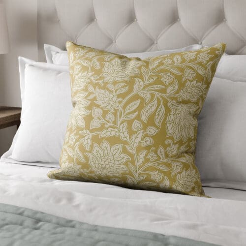 Land & Shore Rowallane Ochre Cushion