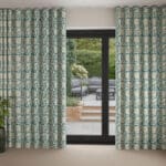 Land & Shore Rowallane Teal Wave Curtain