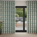 Land & Shore Rowallane Teal Wave Curtain