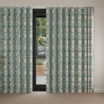 Land & Shore Rowallane Teal Wave Curtain