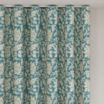 Land & Shore Rowallane Teal Wave Curtain