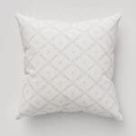 Historic Royal Palaces Fleur De Lis Dove Grey Cushion