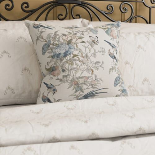 Historic Royal Palaces Hampton Blue Cushion