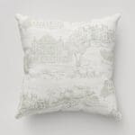 Historic Royal Palaces Palace Toile Green Cushion