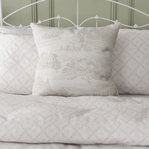 Historic Royal Palaces Palace Toile Stone Cushion