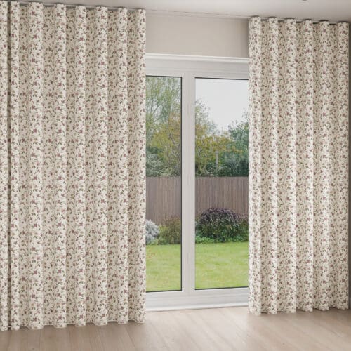 Historic Royal Palaces Royal Court Floral Berry Wave Curtain