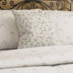 Historic Royal Palaces Royal Court Floral Duck Egg Cushion