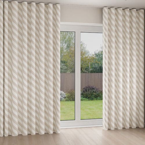 Historic Royal Palaces Tudor Stripe Stone Wave Curtain