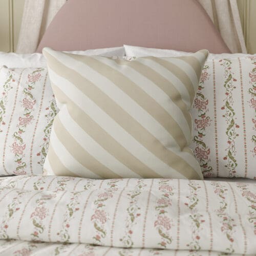 Historic Royal Palaces Tudor Stripe Stone Cushion
