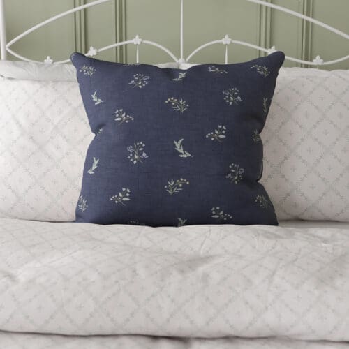 Historic Royal Palaces Victoria Sprigs Midnight Cushion
