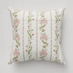 Historic Royal Palaces Waistcoat Stripe Clay Pink Cushion