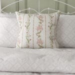 Historic Royal Palaces Waistcoat Stripe Clay Pink Cushion