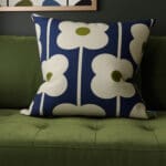 Orla Kiely Abacus Flower Navy Cushion
