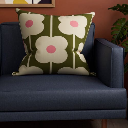 Orla Kiely Abacus Flower Seagrass Cushion