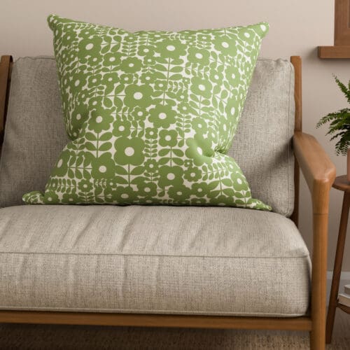 Orla Kiely Criss-cross Stem Basil Cushion