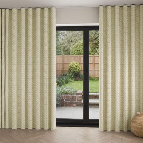 Orla Kiely Linear Stem Natural Wave Curtain
