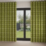 Orla Kiely Textured Flower Olive Wave Curtain