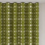 Orla Kiely Textured Flower Olive Wave Curtain