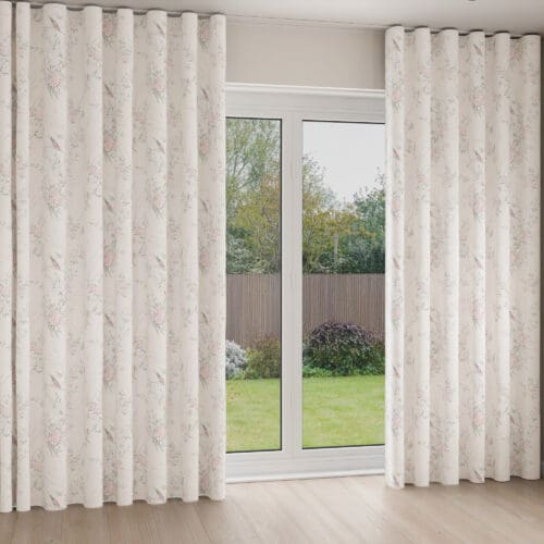 Rachel Ashwell Bird Chinoiserie Blossom Wave Curtain