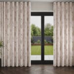 Rachel Ashwell Bird Chinoiserie Pink Tan Wave Curtain
