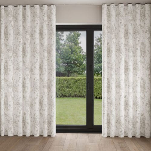 Rachel Ashwell Garden Floral Warm Natural Wave Curtain