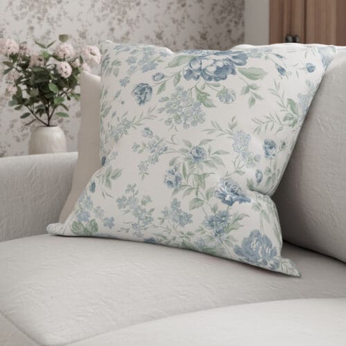 Rachel Ashwell Romantic Rose Blue Cushion