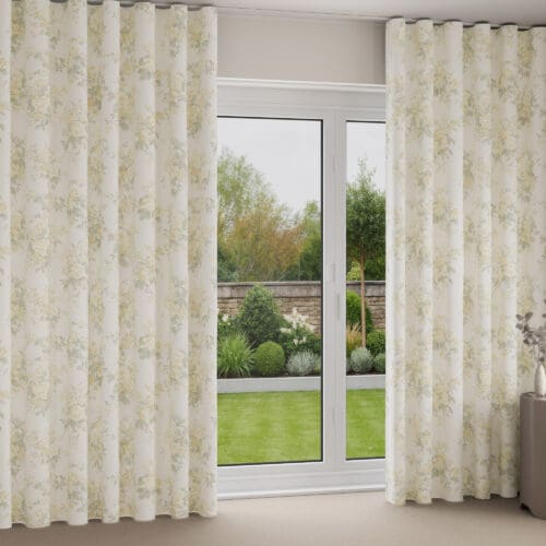 Rachel Ashwell Rose Chintz Yellow Wave Curtain