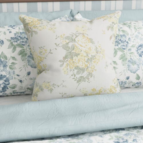 Rachel Ashwell Rose Chintz Yellow Cushion
