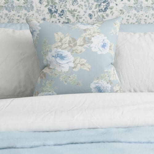Rachel Ashwell Royal Bouquet Blue Cushion