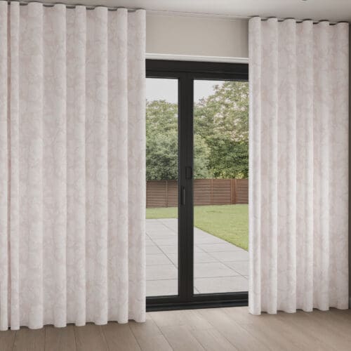 Rachel Ashwell Stipple Dusky Pink Wave Curtain