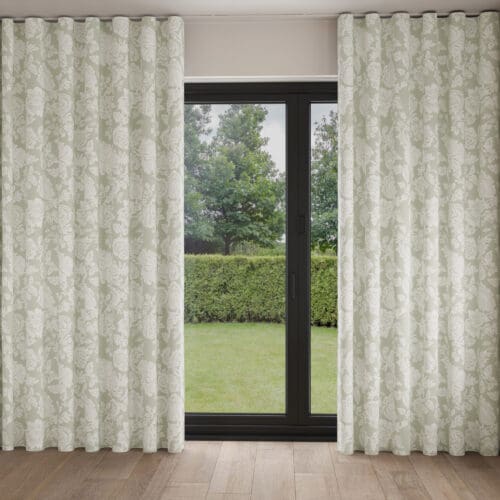 Rachel Ashwell Stipple Sage Wave Curtain