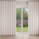 Rachel Ashwell Watercolour Stripe Blush Wave Curtain