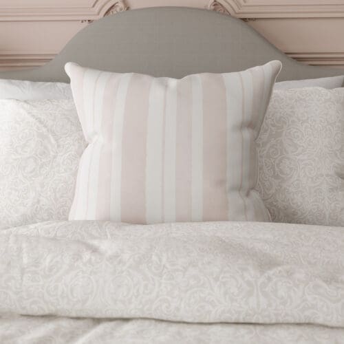 Rachel Ashwell Watercolour Stripe Blush Cushion