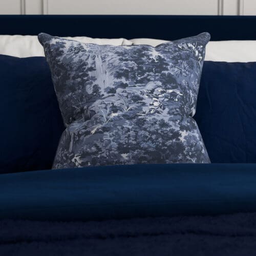 Ted Baker Landscape Navy Cushion