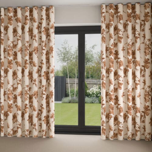 Ted Baker Midnight Garden Terracotta Wave Curtain