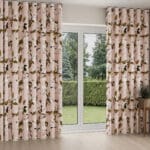 Ted Baker Velvet Opal Floral Pink Wave Curtain