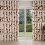 Ted Baker Velvet Opal Floral Pink Wave Curtain