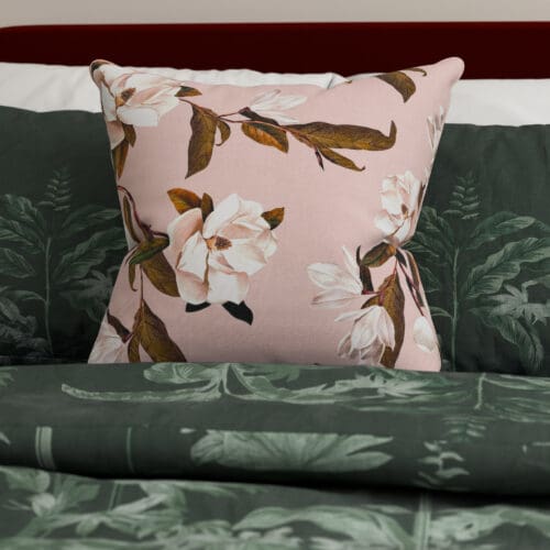 Ted Baker Velvet Opal Floral Pink Cushion