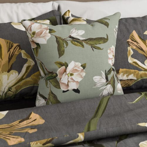Ted Baker Velvet Opal Floral Sage Cushion