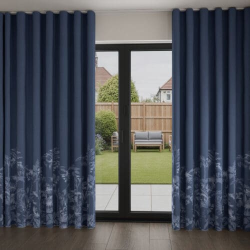 Ted Baker Rhapsody Navy Wave Curtain