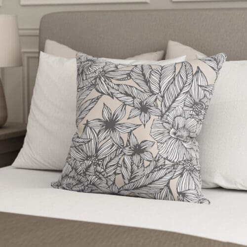 Ted Baker Velvet Vietnm Linen & Grey Cushion
