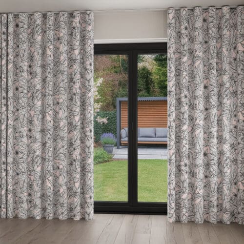 Ted Baker Velvet Vietnm Pink Wave Curtain