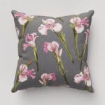 Ted Baker Velvet Wild Iris Pink & Charcoal Cushion